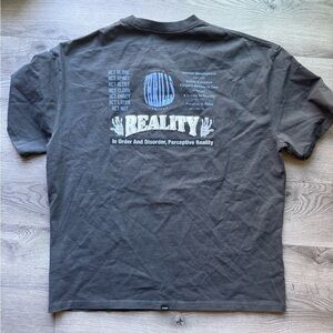 Thrills Gray and Blue Short Sleeve Tees